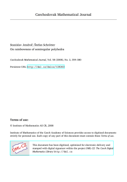 On rainbowness of semiregular polyhedra