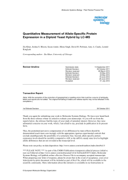 Quantitative Measurement of Allele-Specific Protein Expression in a
