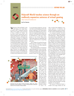 Polycraft World teaches science through an endlessly expansive