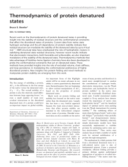 Thermodynamics of protein denatured states