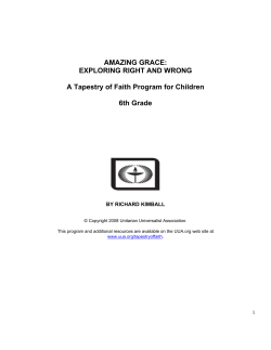 AMAZING GRACE - Unitarian Universalist Association