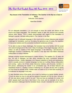 The Beit Berl English Times 5th Issue 2013