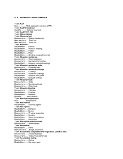 PCA Concrete and Cement Thesaurus Term: AAR Use