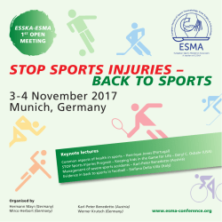 Announcement Flyer  - ESSKA