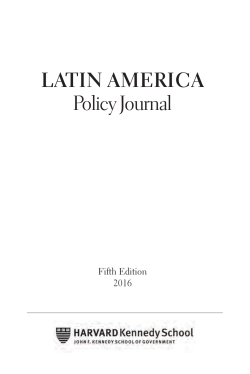 Article - Latin America Policy Journal