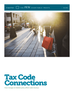 Tax Code Connections - The Pew Charitable Trusts