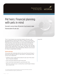 Securian pet owner financial study