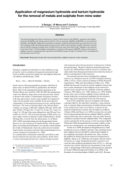 Application of magnesium hydroxide and barium hydroxide