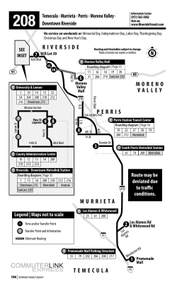 Route 208 - Riverside Transit Agency