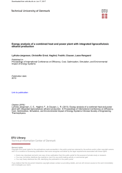 Exergy analysis of a combined heat and power plant