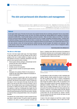 The skin and periwound skin disorders and management