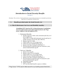 Introduction to Social Security Benefits