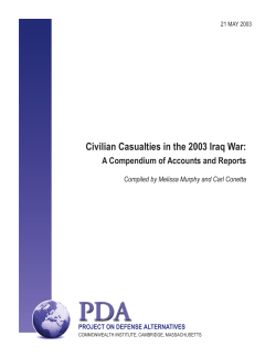 Civilian Casualties in the 2003 Iraq War