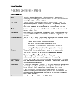 Flexible Communications