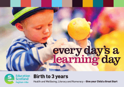 Every Day`s a Learning Day (birth to 3 years)