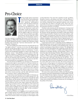 Pro-Choice - Cato Institute