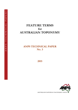 ANPS Technical Paper No 3