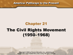The Civil Rights Movement (1950&ndash;1968)