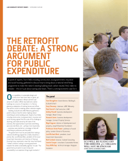 the retrofit deBAte: A strong Argument for puBLiC