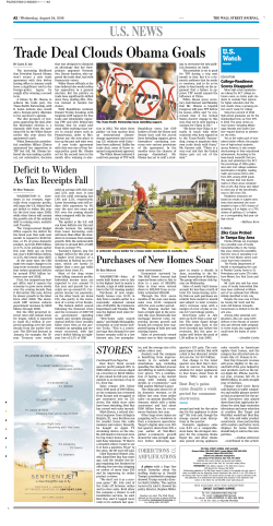 Trade Deal Clouds Obama Goals