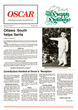 Ottawa South helps Santa - Old Ottawa South Community Association