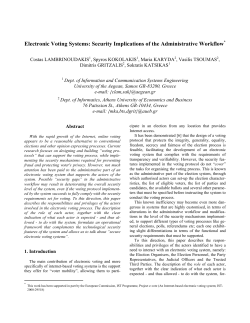 Electronic Voting Systems: Security Implications of the