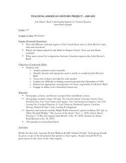 John Brown`s Raid - Teaching American History