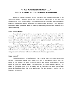 10 Writing the Essay