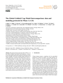 The Global Gridded Crop Model Intercomparison: data and