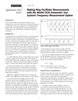 Making Ring Oscillator Measurements with the Model S530