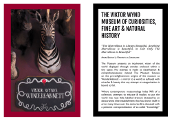 the Museum guide - The Last Tuesday Society