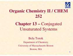 Organic Chemistry II / CHEM 252 Chapter 13 &ndash; Conjugated