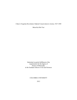 China`s Forgotten Revolution: Radical Conservatism in Action, 1927