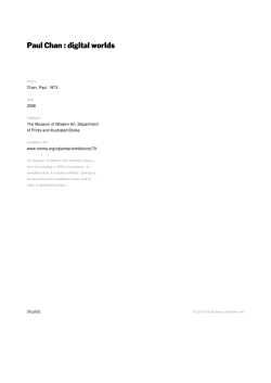 Paul Chan : digital worlds