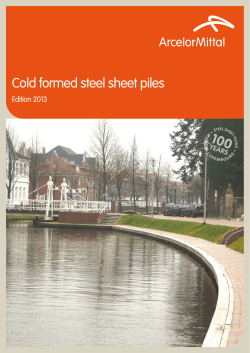 Cold formed steel sheet piles