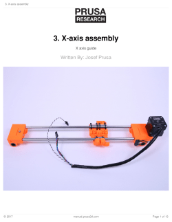3. X-axis assembly