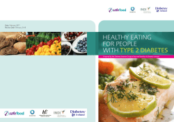 Healthy Eating for people with type 2 diabetes