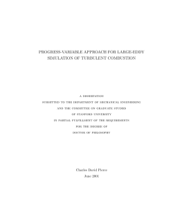 progress-variable approach for large