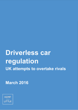 Driverless car regulation