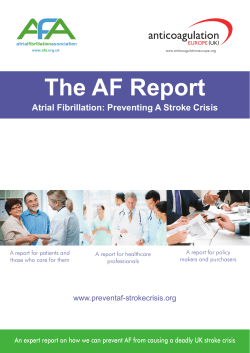 The AF Report - Preventing a Stroke Crisis