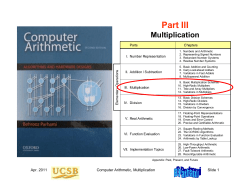 Part III: Multiplication