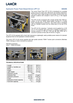 Hydraulic Power Pack Diesel Driven LPP 3,5 606406