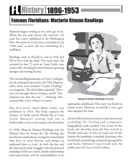 Marjorie Kinnan Rawlings