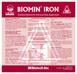 Chelated Mineral for Soil and Foliar Application