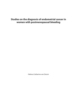 Studies on the diagnosis of endometrial cancer in women with