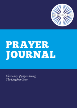 Prayer Journal - Thy Kingdom Come