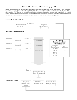2007 AP World History Released Exam - AP Central