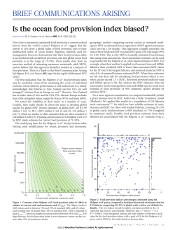 Is the ocean food provision index biased?
