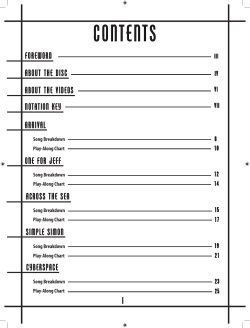 Song Breakdown Play-Along Chart