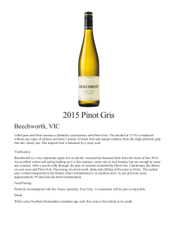 2015 Pinot Gris